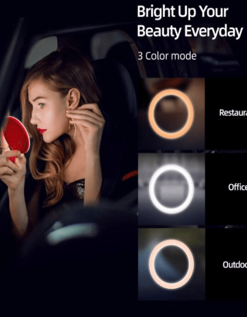 Load image into Gallery viewer, Revolight Beauty MINE MIRS Smart LED Compact Mirror, Dimmable Brightness and Colour Temperature, Makeup Mirror, Pocket Small Mirror for Purses
