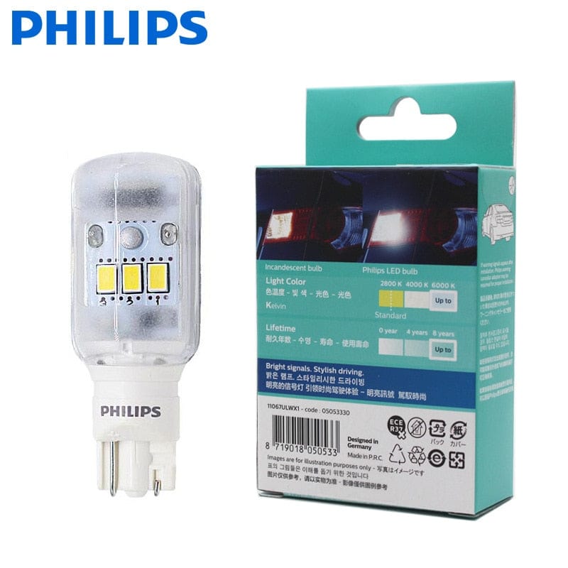 Philips LED 921 T16 T15 W16W 11067ULW Ultinon LED 6000K Cool White Sig –  Revolight