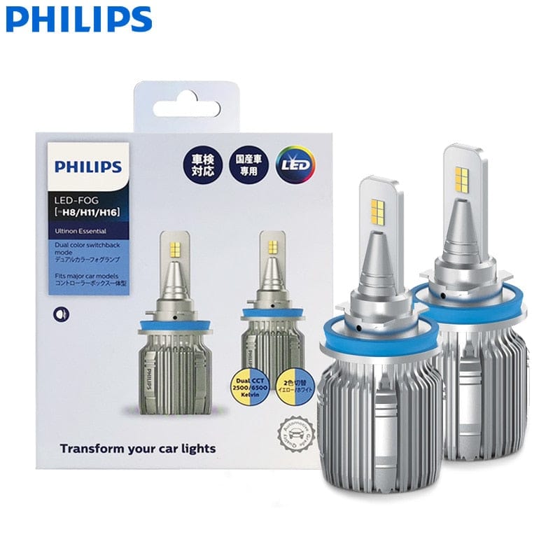 Philips Ultinon Essential LED H8 H11 H16 Dual Color CCT White & Ye –  Revolight
