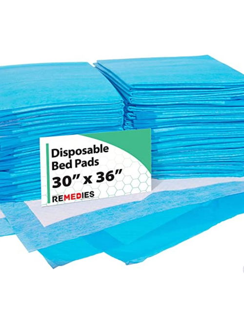 Load image into Gallery viewer, Remedies Disposable Underpads with Ultra Absorbant 85g Fluff Fill
