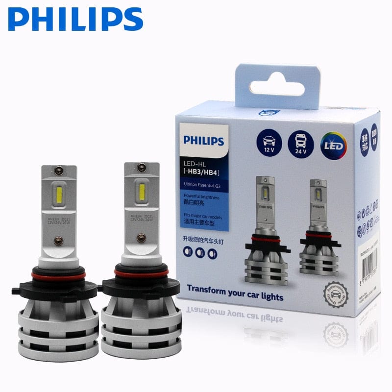 Revolight 9006(HB4) / China Philips Ultinon Essential G2 LED H1 H4 H7 H8 H11 H16 HB3 HB4 H1R2 9003 9005 9006 9012 6500K Car Fog Lamp (2 Pack)