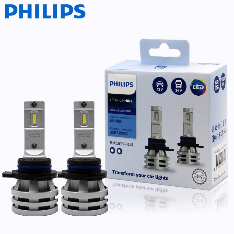Revolight 9012(H1R2) / China Philips Ultinon Essential G2 LED H1 H4 H7 H8 H11 H16 HB3 HB4 H1R2 9003 9005 9006 9012 6500K Car Fog Lamp (2 Pack)