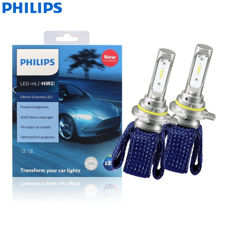 Revolight 9012(H1R2) Philips Ultinon Essential LED H4 H7 H8 H11 H16 HB3 HB4 H1R2 9003 9005 9006 9012 12V UEX2 6000K Auto Headlight Fog Lamps (Twin)