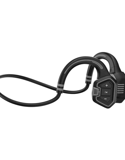 Load image into Gallery viewer, Revolight Black Bone Conduction Swimming Headphones Wireless Bluettoth 5.1 IP68 Waterproof USB Charge
