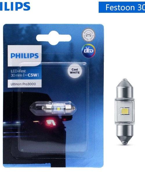 Load image into Gallery viewer, Revolight Car 30mm Philips Ultinon Pro3000 LED 30mm 38mm 43mm Festoon C5W 6000K Cool White Car Signal Side Lamps Interior Reading Light LED Fest 1x
