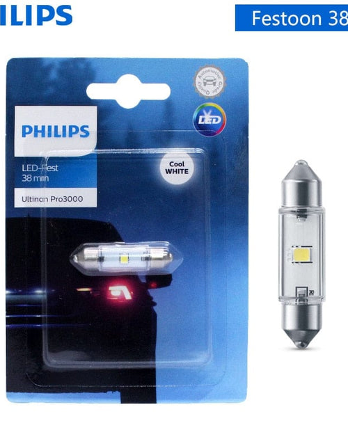 Load image into Gallery viewer, Revolight Car 38mm Philips Ultinon Pro3000 LED 30mm 38mm 43mm Festoon C5W 6000K Cool White Car Signal Side Lamps Interior Reading Light LED Fest 1x
