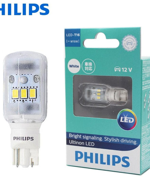 Load image into Gallery viewer, Revolight Car Philips LED 921 T16 T15 W16W 11067ULW Ultinon LED 6000K Cool White Signal Lamps Car Fog Light Auto Interior Rear Stop Bulb, 1x
