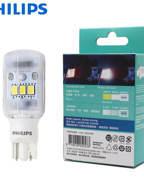 Load image into Gallery viewer, Revolight Car Philips LED 921 T16 T15 W16W 11067ULW Ultinon LED 6000K Cool White Signal Lamps Car Fog Light Auto Interior Rear Stop Bulb, 1x
