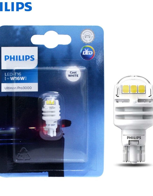 Load image into Gallery viewer, Revolight Car Philips LED T16 W16W Ultinon Pro3000 Turn Signals 6000K White Reverse Lamps Auto Indlcator Bulbs Fog Light 11067U30CWB1, 1x
