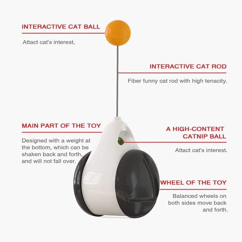 Revolight Cat Toys Smart Cat Toys Interactive Ball Catnip Cat Training Toy Pet Playing Ball Pet Squeaky Supplies Products Toy for Cats Kitten Kitty