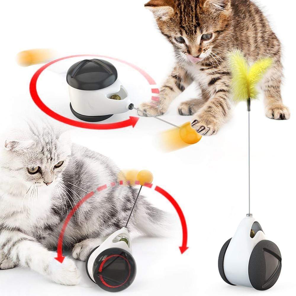 Revolight Cat Toys Smart Cat Toys Interactive Ball Catnip Cat Training Toy Pet Playing Ball Pet Squeaky Supplies Products Toy for Cats Kitten Kitty