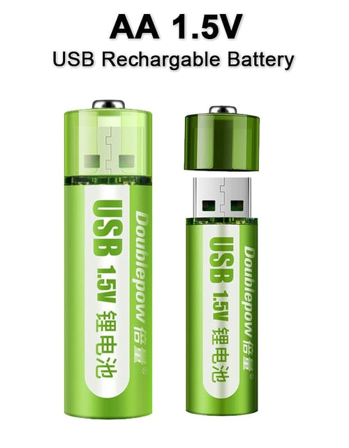 Load image into Gallery viewer, Revolight China / 1PCS AA USB Rechargable 1.5V AA Li-ion Battery 1800mWh

