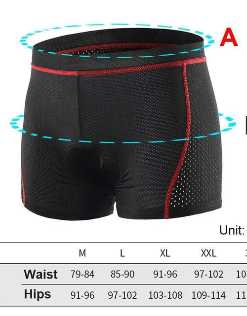 Load image into Gallery viewer, Revolight Cycling 5D Breathable Cycling Underwear Gel Pad Shockproof Bicycle MTB Road Bike Mens
