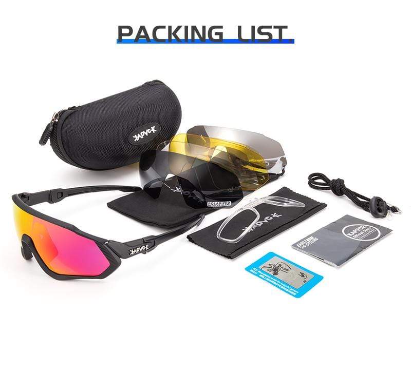 Revolight Cycling KAPVOE Unisex Cycling Sunglasses UV400 Polarised MTB (Single or 5 Lens Set) Interchangeable Lenses