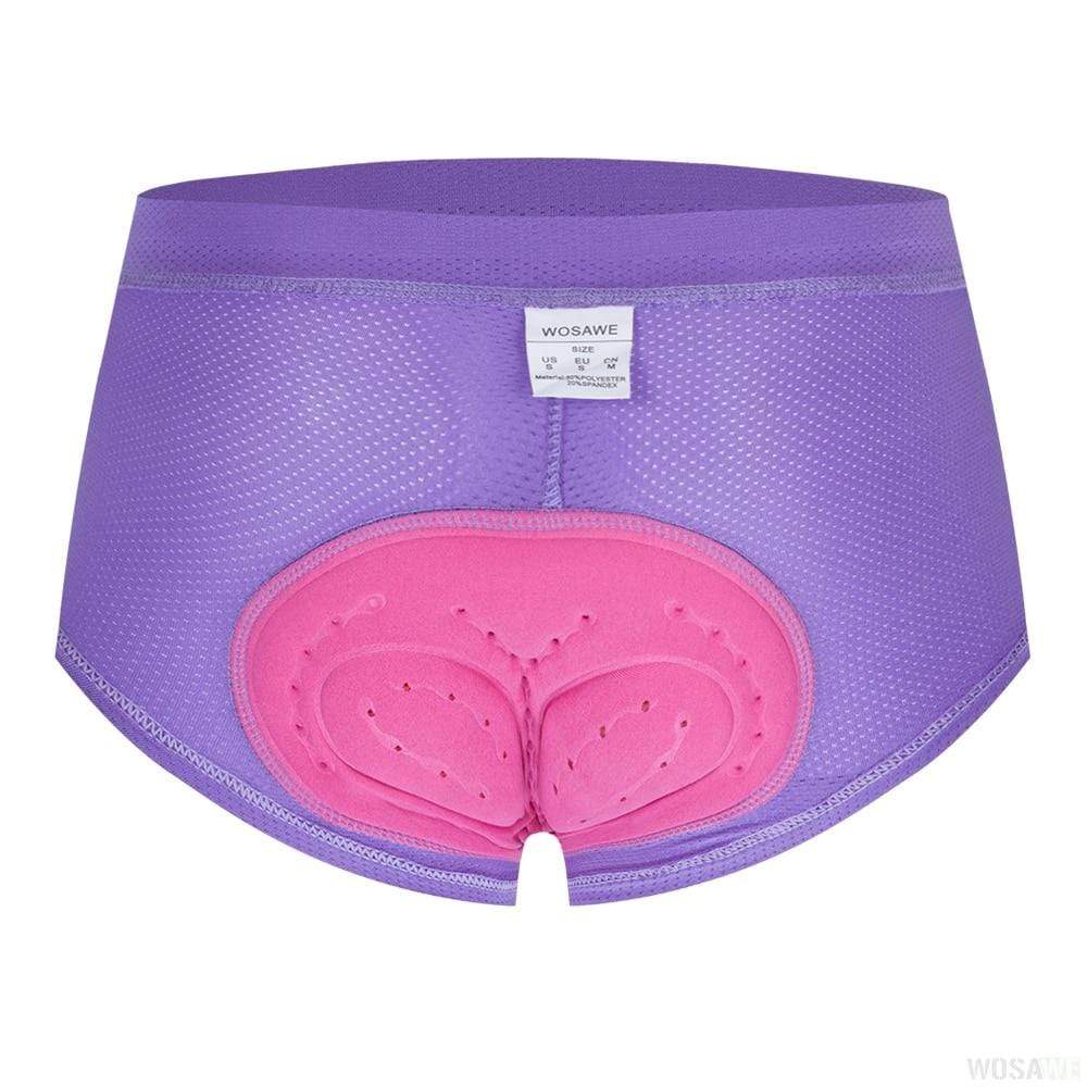 Revolight Cycling Purple / XL Women Cycling Underwear Sports Pattern Gel