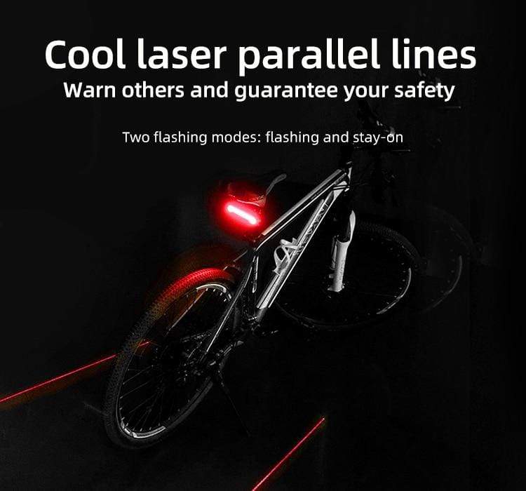Revolight Cycling MEILAN X5 Bike Brake Light Flash Tail Light Rear Turn Bicycle Wireless Remote Control Turning Cycling Laser Safety Line Lights