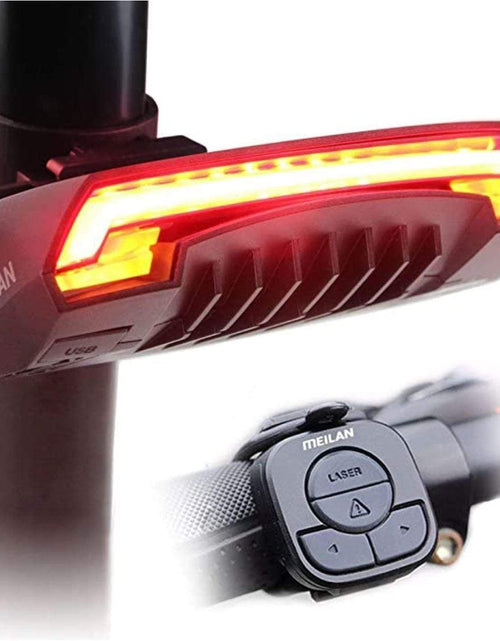 Load image into Gallery viewer, Revolight Cycling X5 Wireless Remote Control Cycling Rear Light with Turn Indicators and Safety Laser Lines

