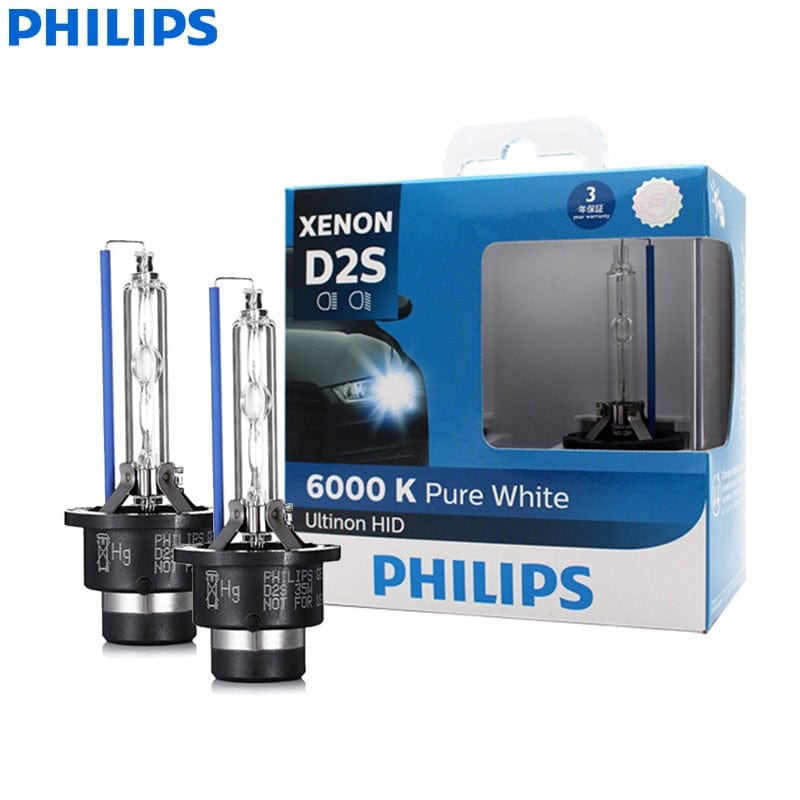 Revolight D2S Philips D1S D2S D2R D3S D4S Ultinon HID Xenon WX 35W 6000K Cool White Light Xenon Head Lamps Original Car Bulbs Germany 2 bulbs