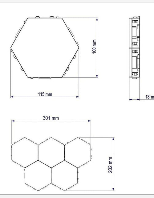 Honeycomb modular shop led wall lamp