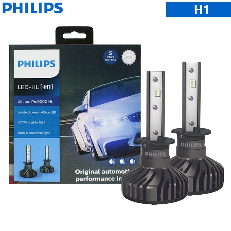 Philips Ultinon Pro9000 H1 H4 H7 LED H8 H11 H16 HB3 HB4 H1R2 Car Headl –  Revolight