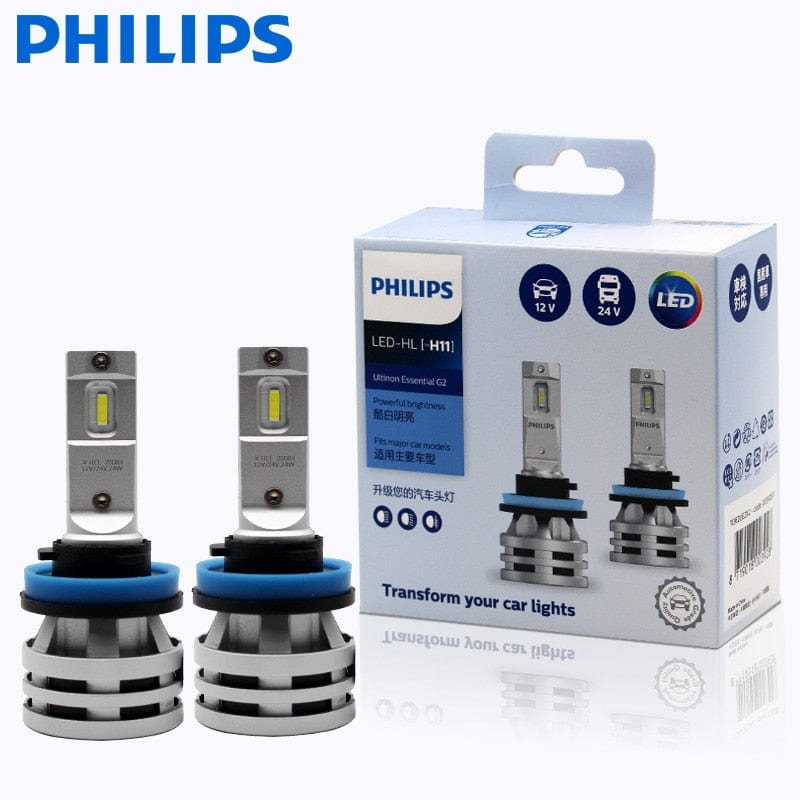 Philips Ultinon Essential G2 LED H1 H4 H7 H8 H11 H16 HB3 HB4 H1R2 9003 –  Revolight
