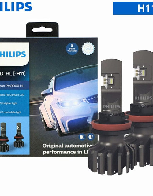 Load image into Gallery viewer, Revolight H11 Headlight Philips Ultinon Pro9000 H1 H4 H7 LED H8 H11 H16 HB3 HB4 H1R2 Car Headlight 9005 9006 9012 5800K White 250% Bright LED Auto Lamps
