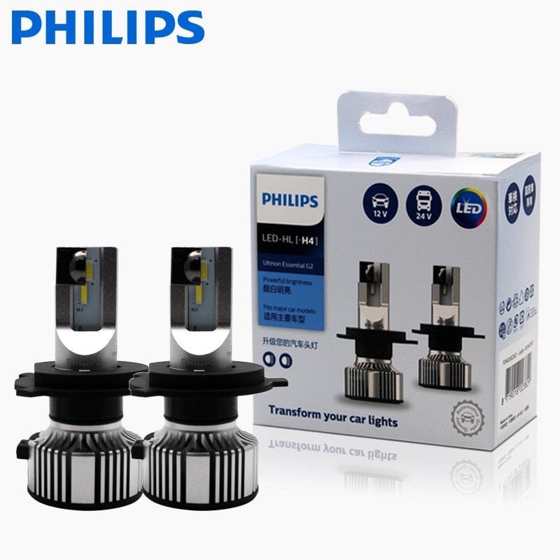 Philips H7 LED H4 H8 H11 H16 9005 9006 9012 HIR2 HB3 HB4 Ultinon Essential  LED bulbs for cars 6000K Auto Headlight Fog Lamps 2PC - Price history &  Review