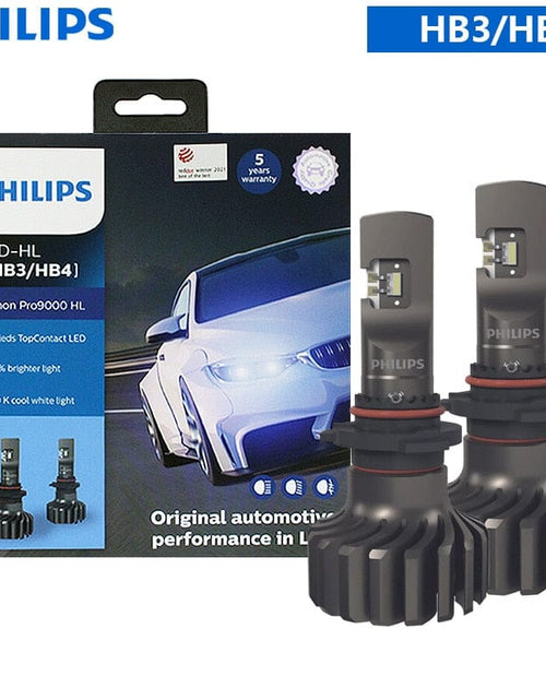 Load image into Gallery viewer, Revolight HB3(9005) HB4(9006) Philips Ultinon Pro9000 H1 H4 H7 LED H8 H11 H16 HB3 HB4 H1R2 Car Headlight 9005 9006 9012 5800K White 250% Bright LED Auto Lamps
