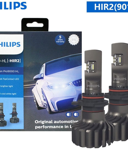 Load image into Gallery viewer, Revolight HIR2(9012) Philips Ultinon Pro9000 H1 H4 H7 LED H8 H11 H16 HB3 HB4 H1R2 Car Headlight 9005 9006 9012 5800K White 250% Bright LED Auto Lamps

