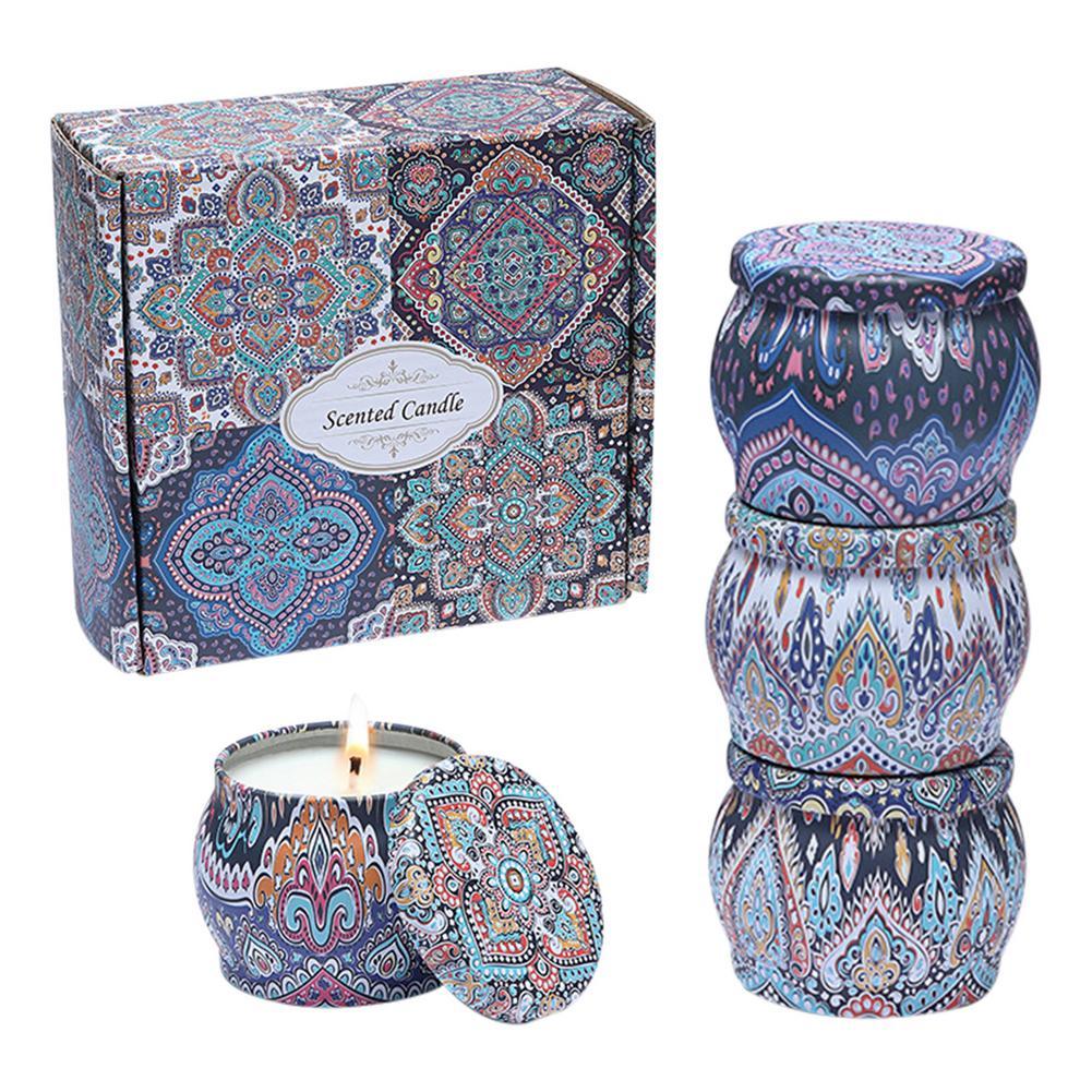 scented candle gift set includes lemon - 6