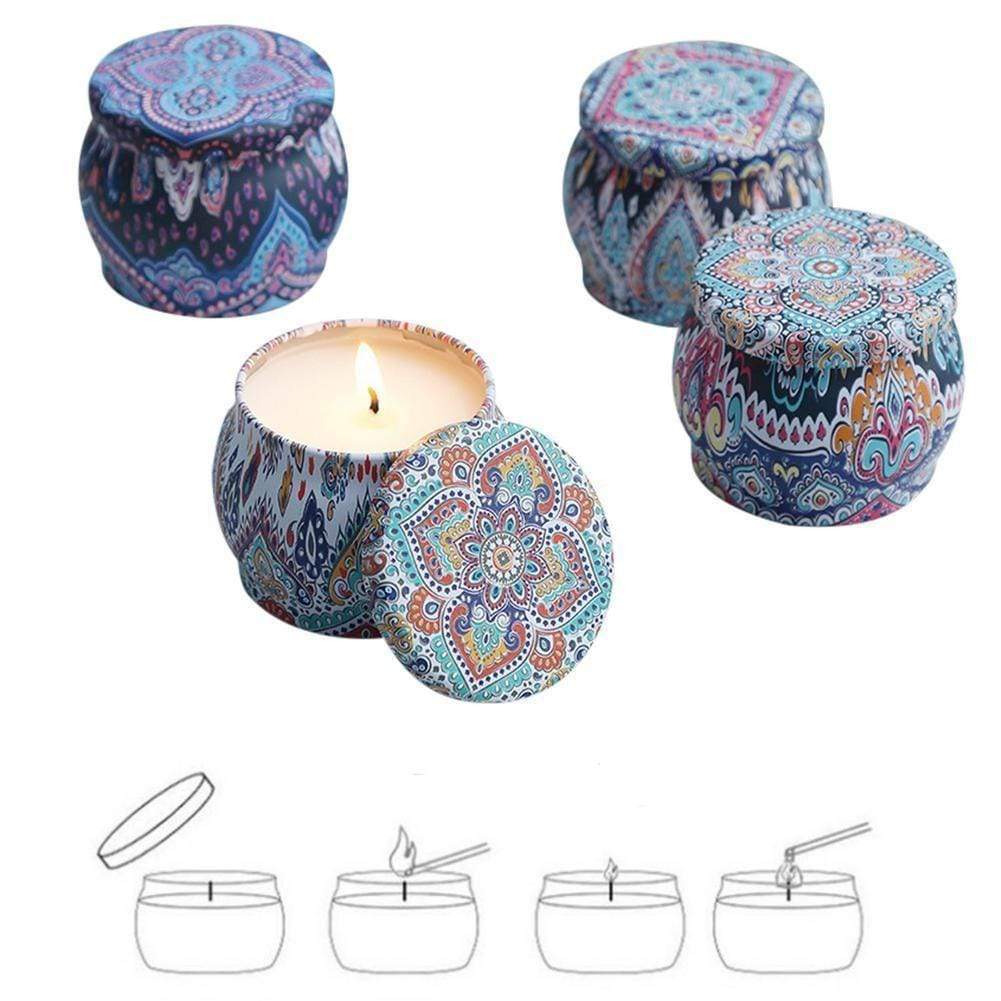 scented candle gift set includes lemon - 3