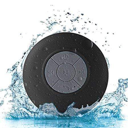Revolight Home Black Mini Bluetooth Waterproof Speaker for Showers, Bathroom, Pool, Car, Beach & Outdoors