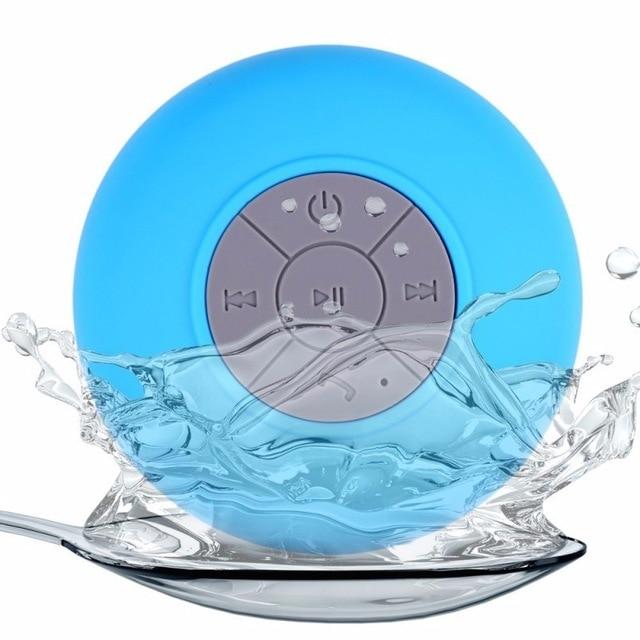 Revolight Home Blue Mini Bluetooth Waterproof Speaker for Showers, Bathroom, Pool, Car, Beach & Outdoors