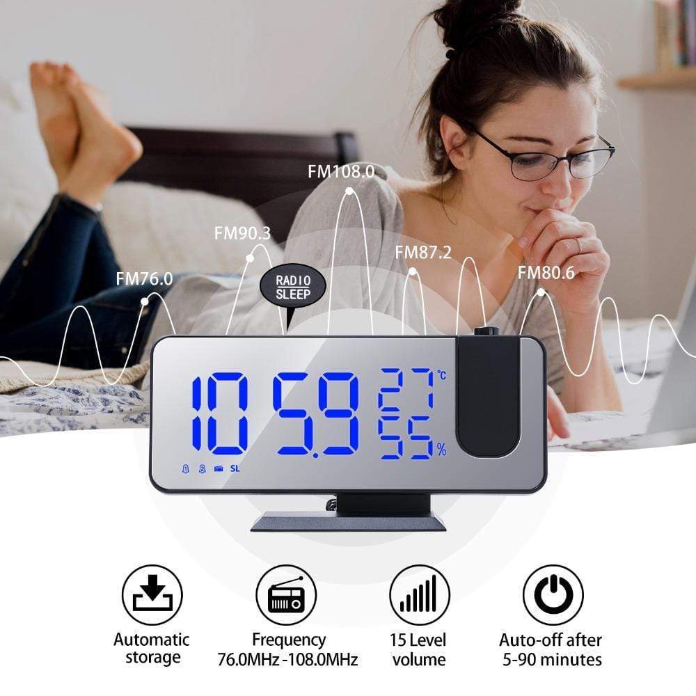 Revolight Home SmartHome LED Projector Digital Alarm Clock