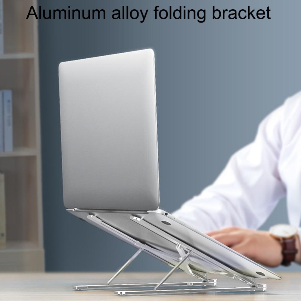 CLAW Portable Laptop Stand with Carry Pouch, 6 Adjustable Height Angles,  Aluminium Alloy, Ergonomic & Sturdy Design, Foldable Holder, Compatible  with All Laptops and Tablets - CLAW