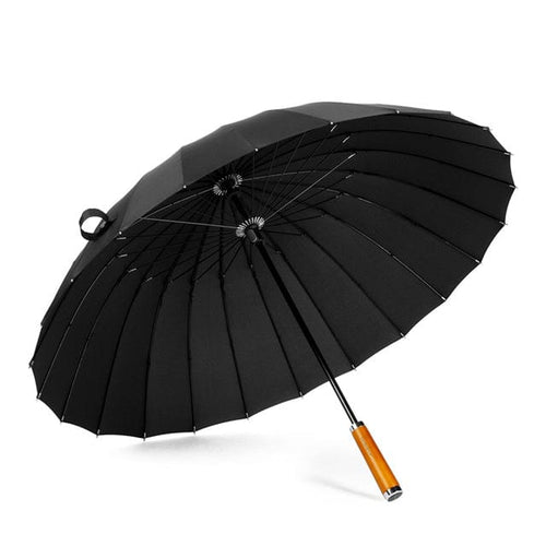Load image into Gallery viewer, Revolight Outdoor Umbrellas &amp; Sunshades Black Unisex Wooden Rainproof Windproof Business Umbrella
