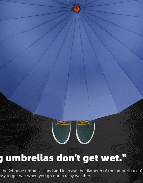 Load image into Gallery viewer, Revolight Outdoor Umbrellas &amp; Sunshades Unisex Wooden Rainproof Windproof Business Umbrella
