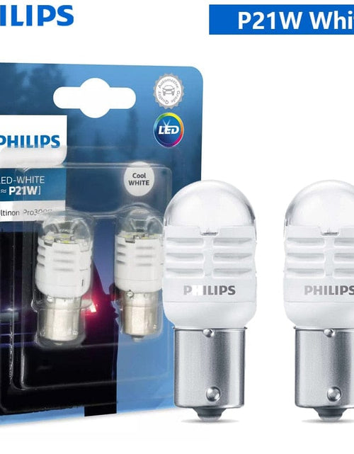 Load image into Gallery viewer, Revolight P21W White Philips Ultinon Pro3000 LED S25 P21W P21/5W 1156 1157 Signals Lamps Red White Auto Reverse Light Rear Bulbs Stop Fog Beams, 2x

