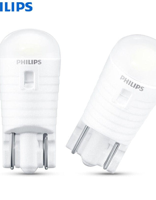 Load image into Gallery viewer, Revolight Philips LED T10 W5W Ultinon Pro3000 6000K White Turn Signal Lamps Car Interior Light Number Plate Door Bulbs 11961U30CWB2, 2pcs
