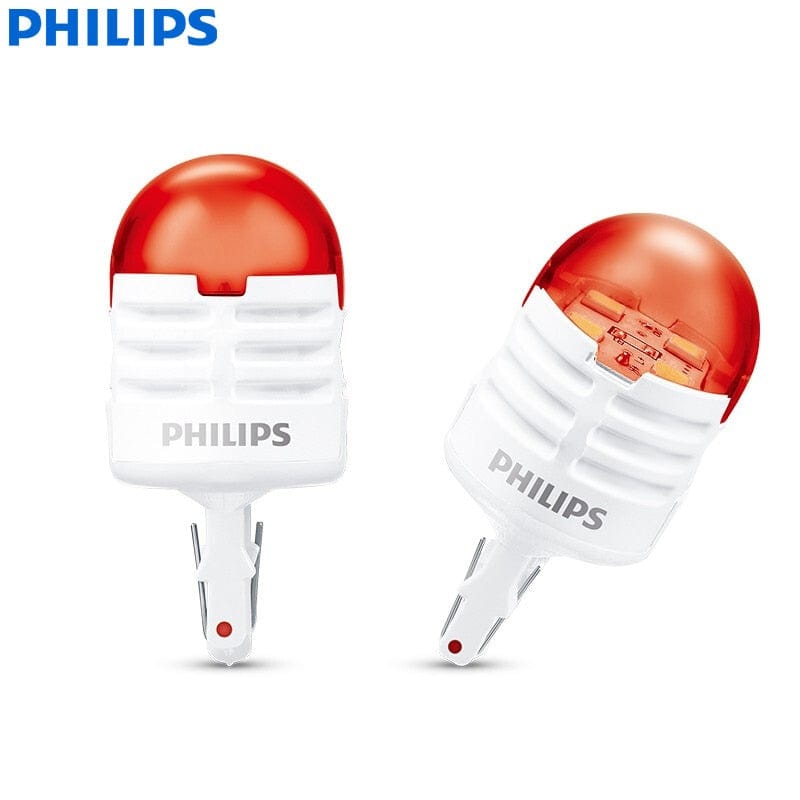 Revolight Philips LED T20 W21/5W 580 7443 Ultinon Pro3000 12V Red Turn Signal Lamps Car Stop LED Tail Light Reverse Bulbs 11066U30RB2, 2x