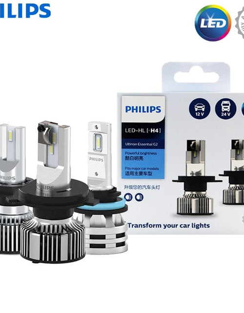 Load image into Gallery viewer, Revolight Philips Ultinon Essential G2 LED H1 H4 H7 H8 H11 H16 HB3 HB4 H1R2 9003 9005 9006 9012 6500K Car Fog Lamp (2 Pack)
