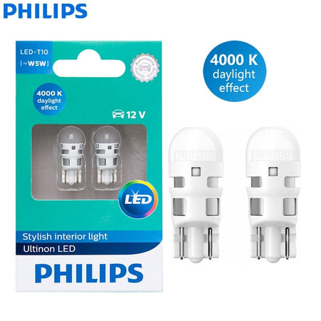 Philips Ultinon LED 4000K W5W T10 Warm White Auto Interior Bulbs Turn –  Revolight