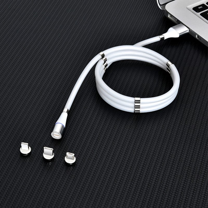Revolight Phone 2.4A Fast Charge Magnetic Self Winding Cable for iPhone Samsung