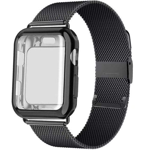 Load image into Gallery viewer, Revolight Smart Watch Black / 40mm Series 6 SE 5 4 Milanese Watch Band + Case For Apple Watch Series 6,  SE, 5, 4 Sizes 38mm, 40mm, 42mm, 44mm Stainless Steel
