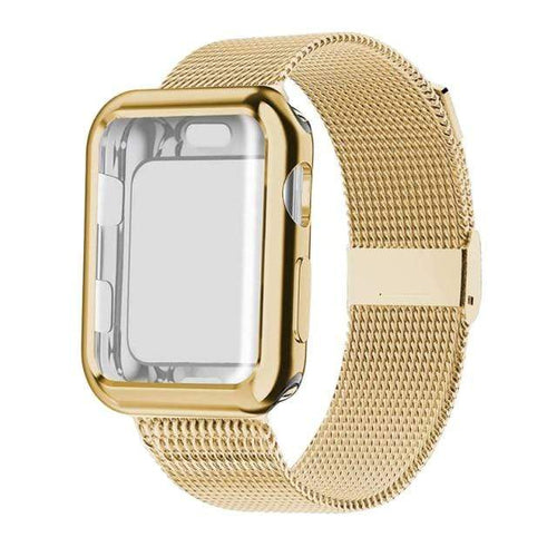 Load image into Gallery viewer, Revolight Smart Watch Gold / 40mm Series 6 SE 5 4 Milanese Watch Band + Case For Apple Watch Series 6,  SE, 5, 4 Sizes 38mm, 40mm, 42mm, 44mm Stainless Steel
