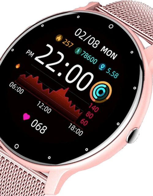 LIGE Unisex Smart Watch Sports Fitness Tracker Mesh Band for