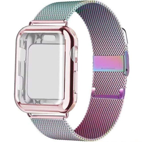 Load image into Gallery viewer, Revolight Smart Watch Multicolor / 40mm Series 6 SE 5 4 Milanese Watch Band + Case For Apple Watch Series 6,  SE, 5, 4 Sizes 38mm, 40mm, 42mm, 44mm Stainless Steel
