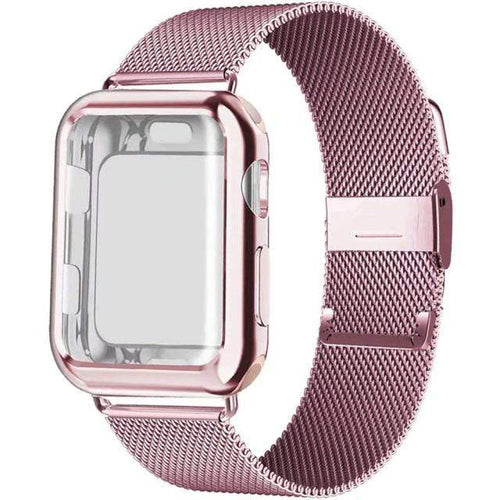 Load image into Gallery viewer, Revolight Smart Watch Pink / 40mm Series 6 SE 5 4 Milanese Watch Band + Case For Apple Watch Series 6,  SE, 5, 4 Sizes 38mm, 40mm, 42mm, 44mm Stainless Steel
