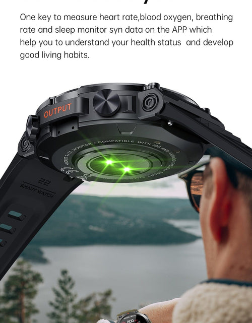 Load image into Gallery viewer, Revolight Smartwatch 2023 Military K56PRO Smart Watch Bluetooth Call Fitness Tracker 24H Health Monitor
