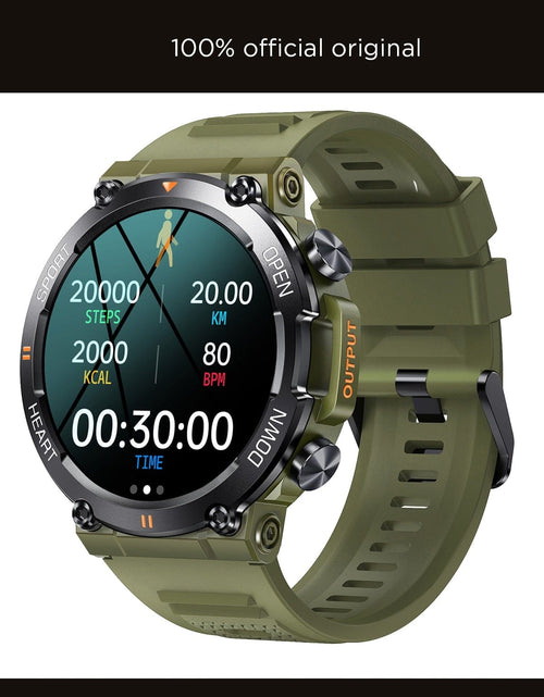 Load image into Gallery viewer, Revolight Smartwatch Army Green 2023 Military K56PRO Smart Watch Bluetooth Call Fitness Tracker 24H Health Monitor
